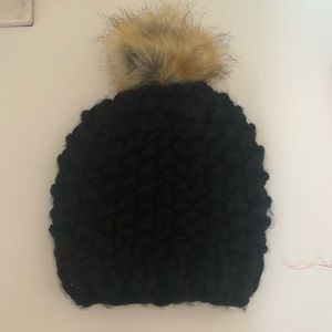 Warm black beanie